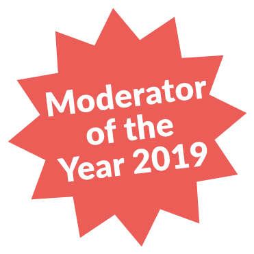 Nominated Moderator of The Year 2019 (Sweden)